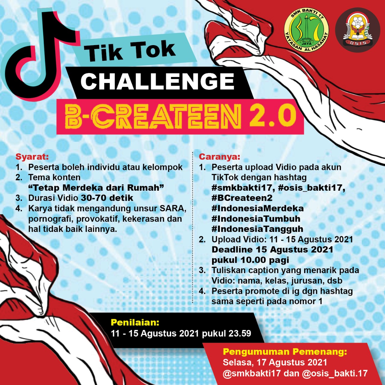 Tiktok Challenge BCreateen 2.0 - SMK Bakti 17